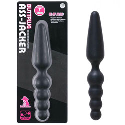 Foncé Etalons 7 pouces silicone double Butt Plug